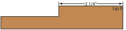 cross section of Lancaster MDF cabinet door